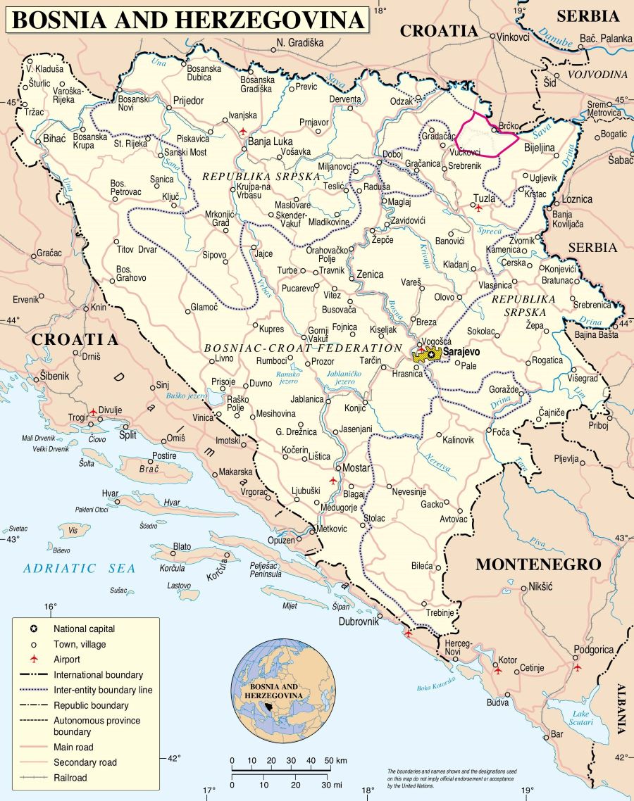Bosnia map